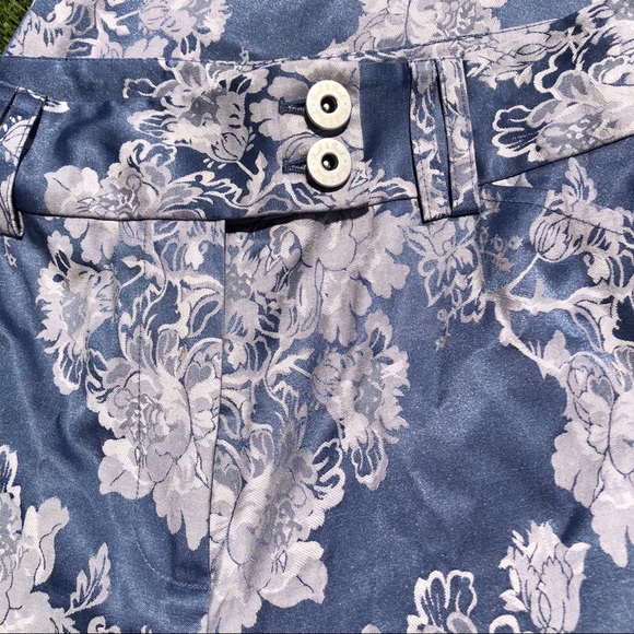 Peck & Peck Jacquard Floral Pants, sz 6 - Picture 3 of 7